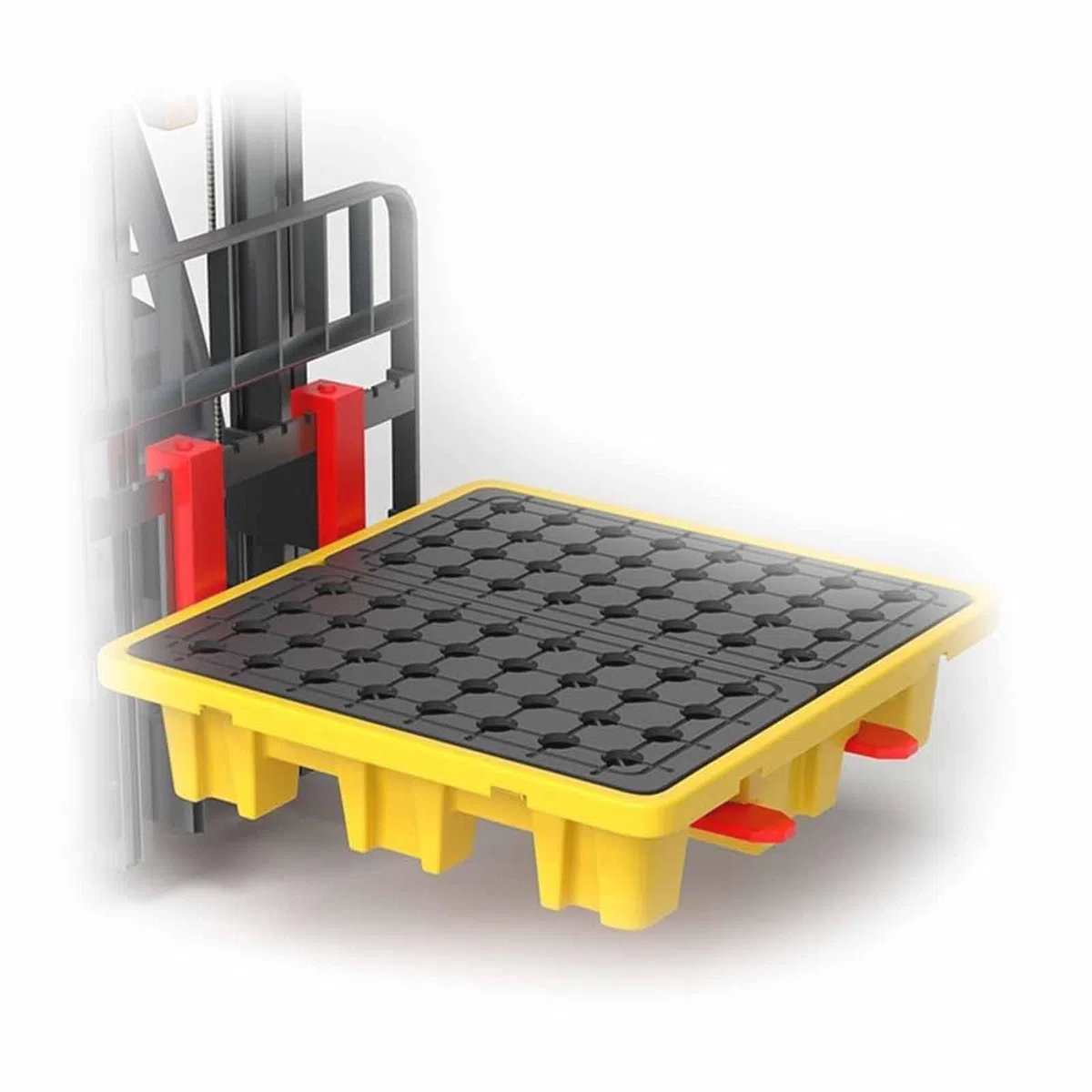 Generisch Auffangwanne für Ölfässer – Auslaufsichere Auffangwanne, abnehmbare Plattform (120 x 60 x 18 cm) – Ideal für Labor und Industrie, Schutz vor Öltankleckagen