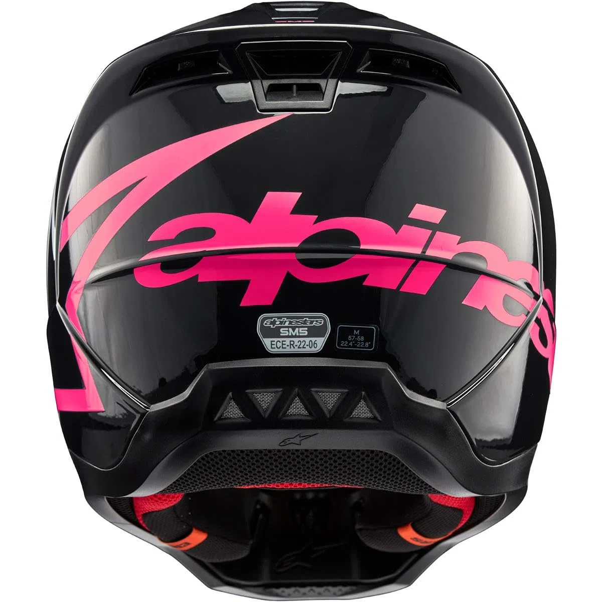 Alpinestars Motocross-Helm S-M5 Corp - Schwarz/Diva Pink/Glossy