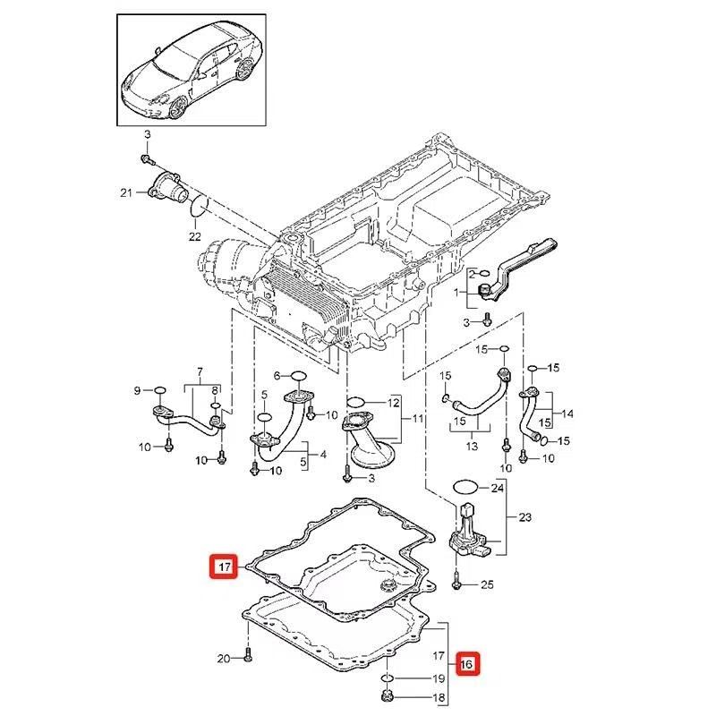 Ölwanne aus Aluminium Motorölwannensatz 94810727521 94810701522