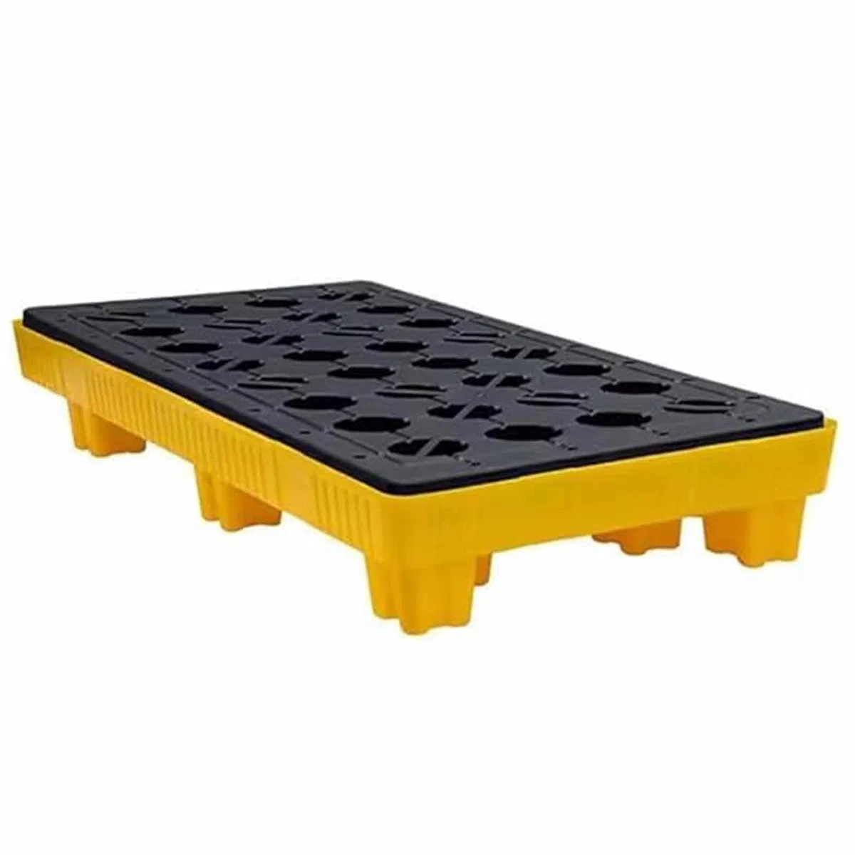 Generisch Auffangwanne für Ölfässer – Auslaufsichere Auffangwanne, abnehmbare Plattform (120 x 60 x 18 cm) – Ideal für Labor und Industrie, Schutz vor Öltankleckagen